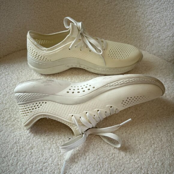CROCS LiteRide Pacer 360 lace up sneakers | W9 | white water friendly - Picture 6 of 11